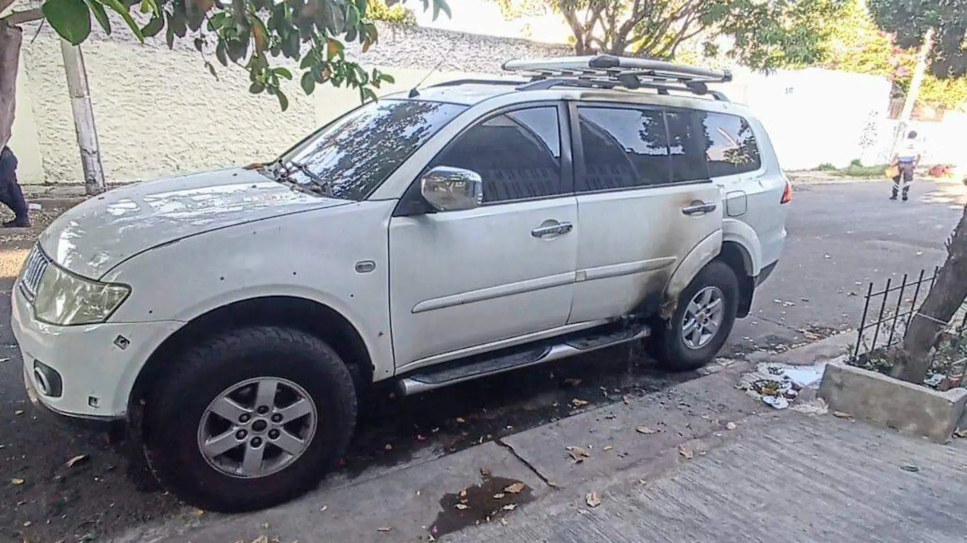 Camioneta incendidada